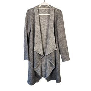 Shannon by Hand Gray Women's Waterfall Cardigan Size S M Cozy Fall Winter